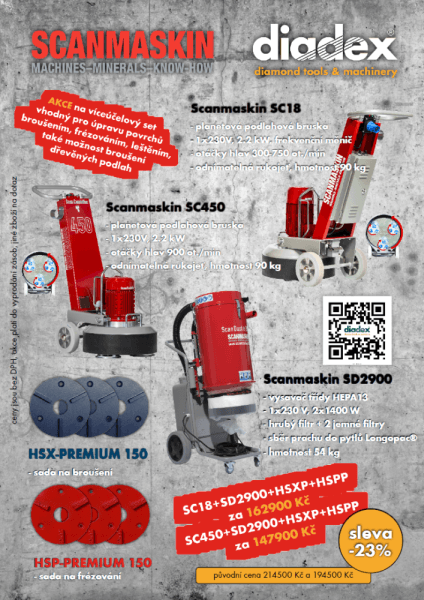 akce na Scanmaskin SC450 SC18 SD2900